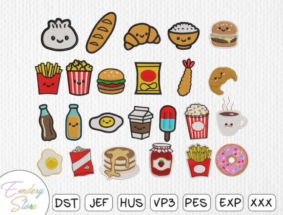 Cute Food Embroidery Bundle Review