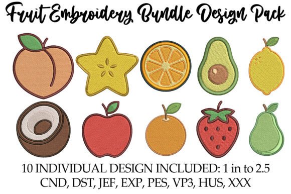 Fruit Embroidery Bundle Design Pack Review