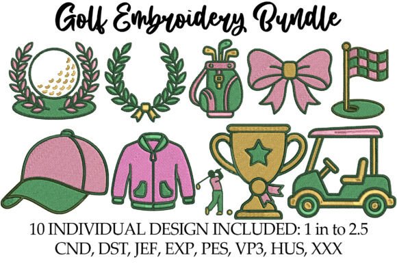 Golf Embroidery Bundle Review for Etsy Sellers