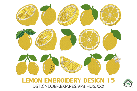 Lemon Embroidery Design Bundle Review