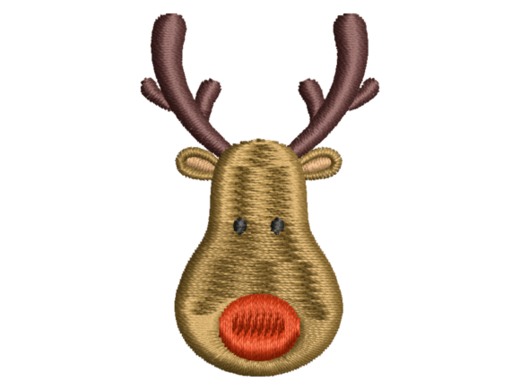 Minimal Reindeer Face Embroidery Review