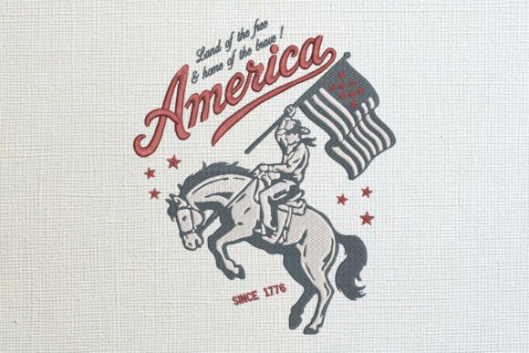 Patriotic Cowboy Embroidery Design Review