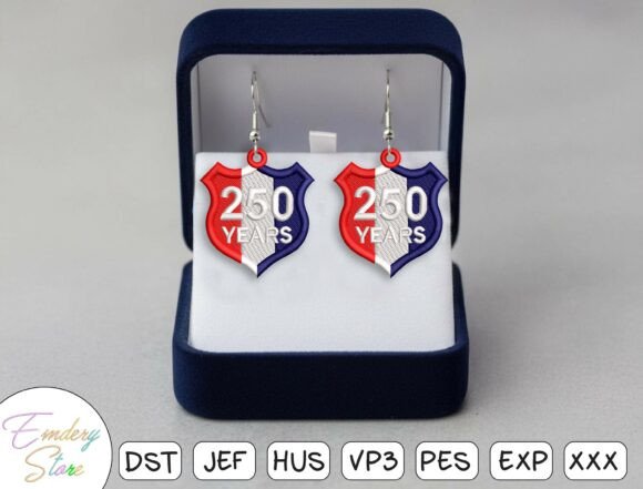Patriotic Earrings Embroidery Design Review