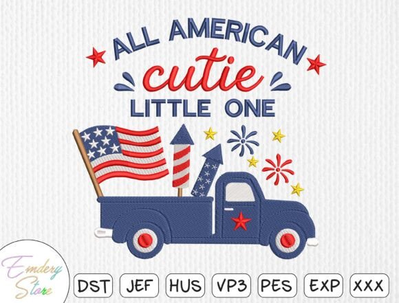 Patriotic Truck Embroidery Design Review