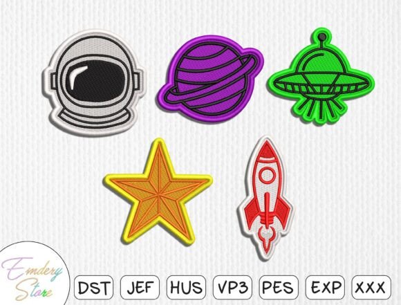 Space Patch Embroidery Design Set Review